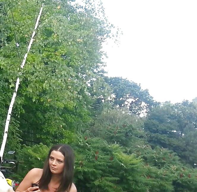16P Spy sexy girl in grass romanian