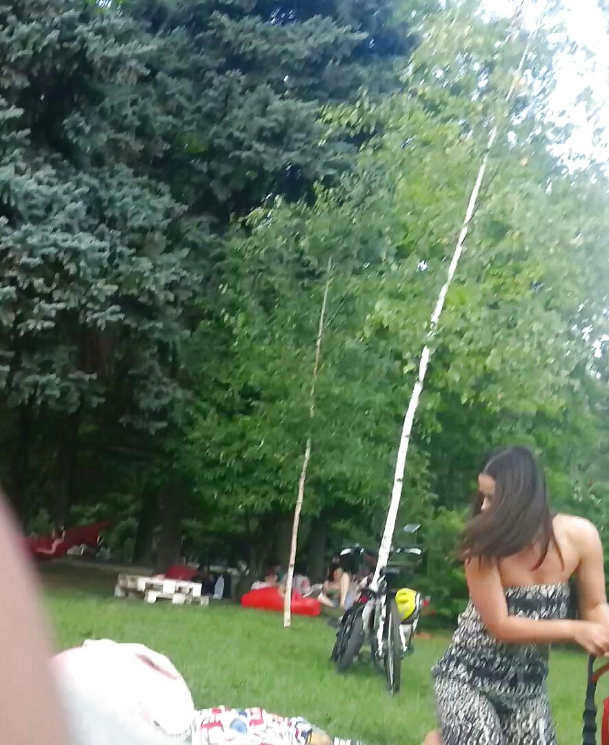 16P Spy sexy girl in grass romanian