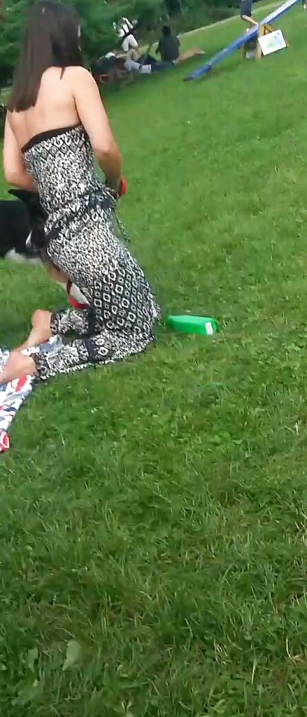 16P Spy sexy girl in grass romanian