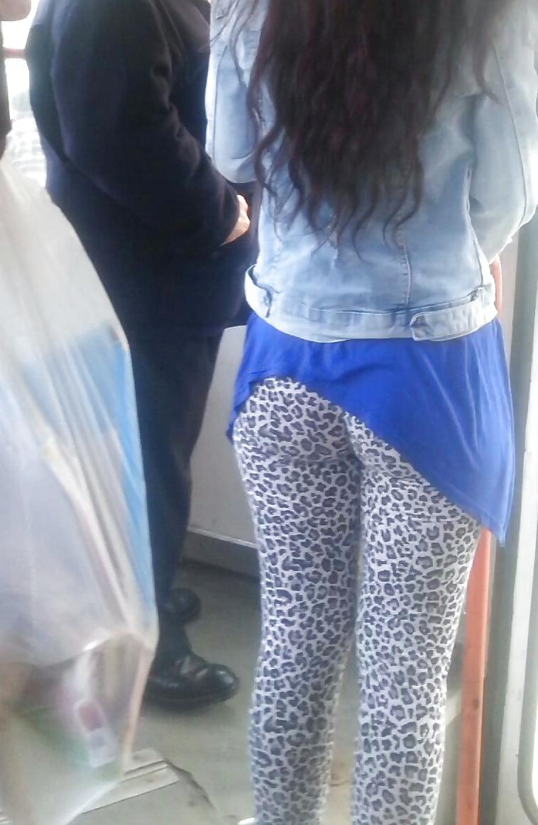 14P Hot ass teens in tram romanian