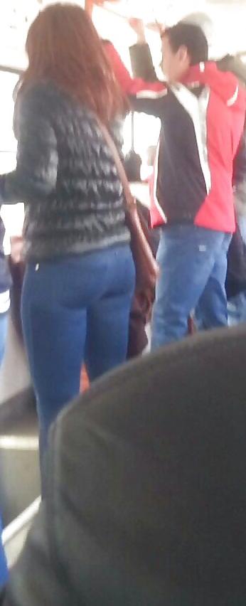 14P Hot ass teens in tram romanian