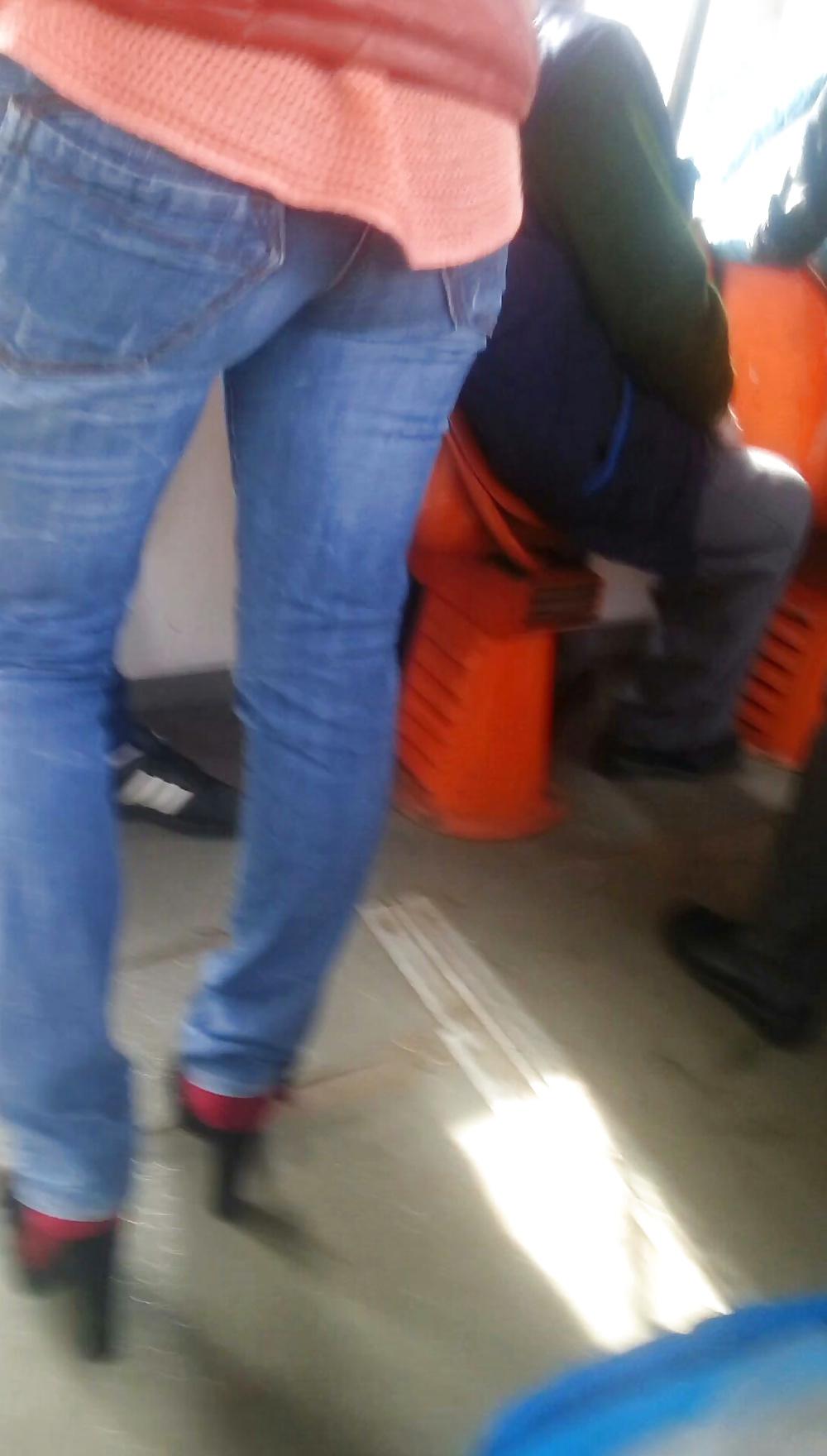 14P Hot ass teens in tram romanian