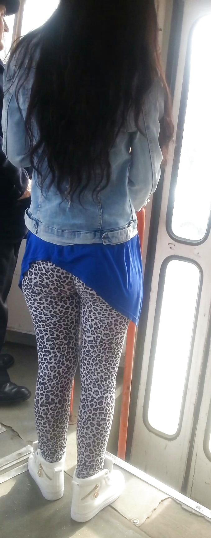 14P Hot ass teens in tram romanian