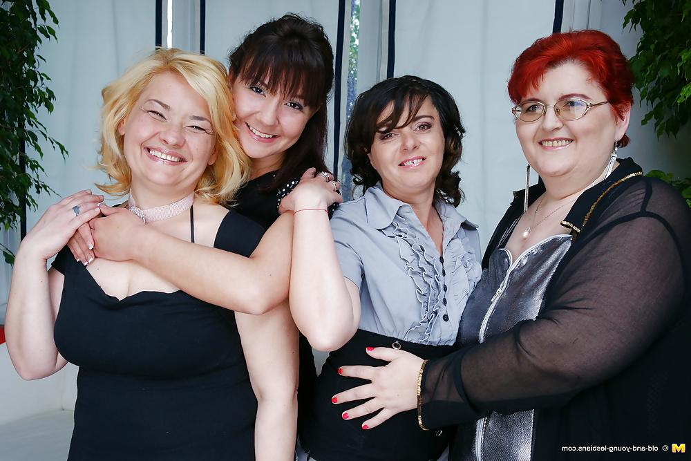 25P Lesbian Group Sex - mature moms fuck granny and young girl 1