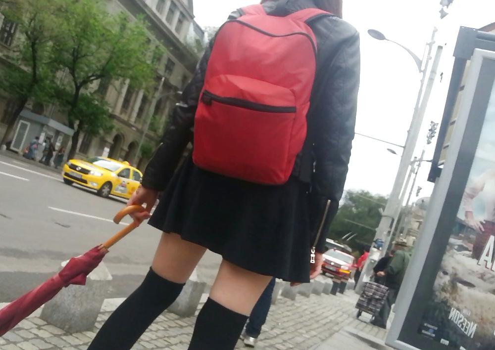9P Hot teens skirt romanian
