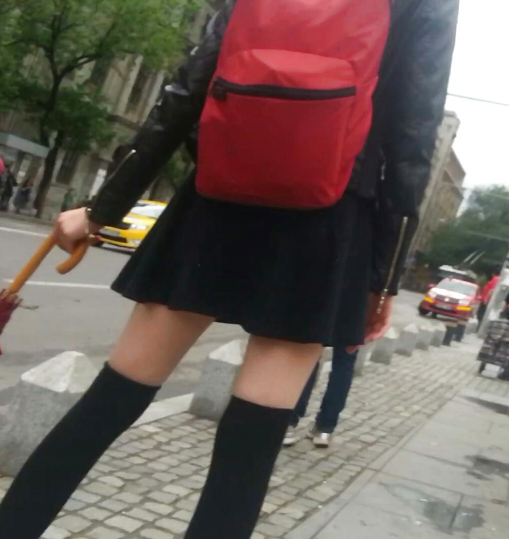 9P Hot teens skirt romanian