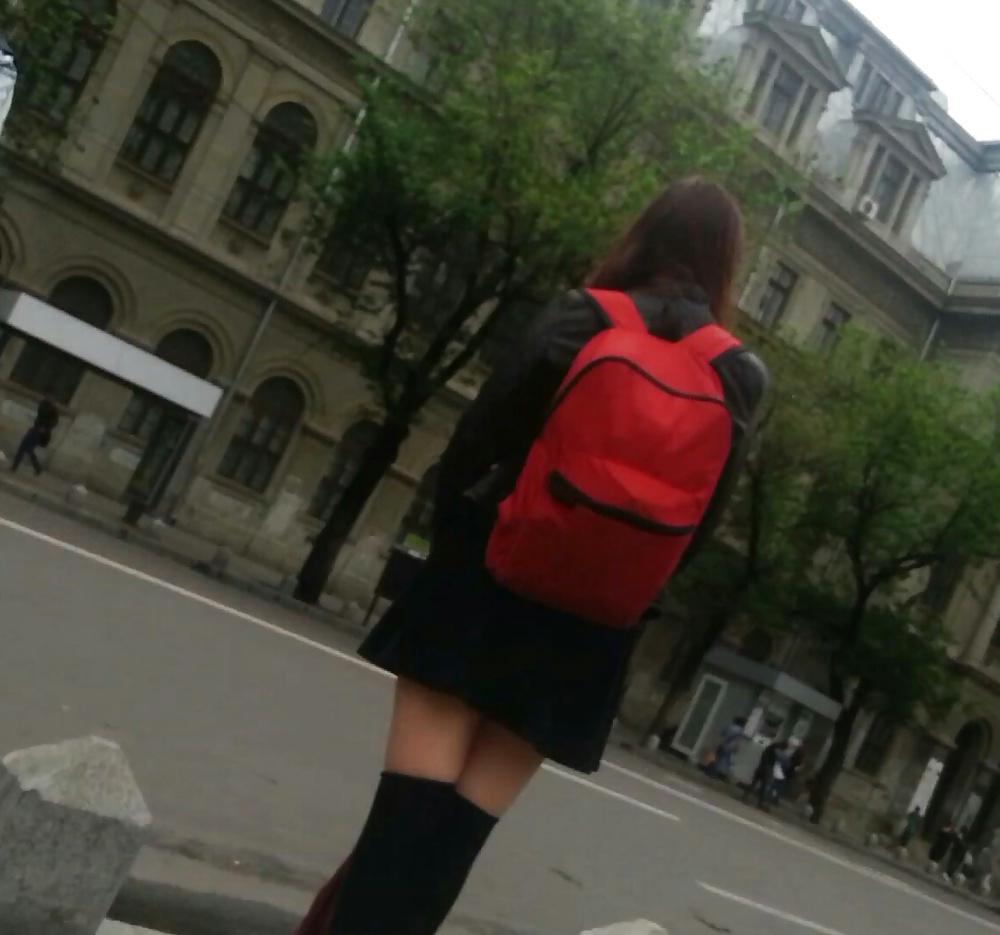 9P Hot teens skirt romanian