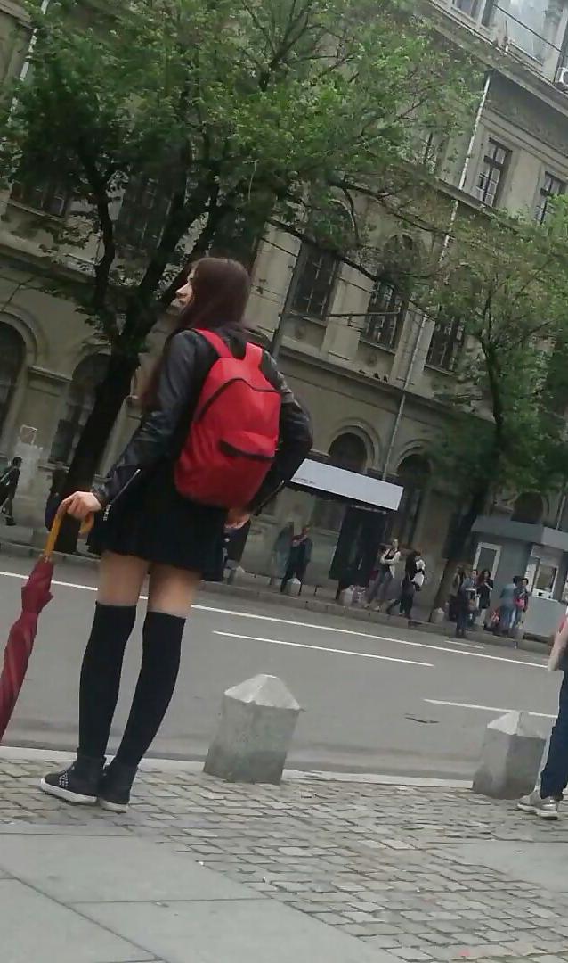 9P Hot teens skirt romanian