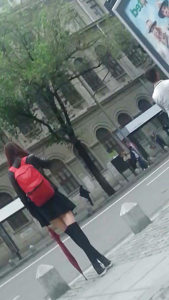 9P Hot teens skirt romanian