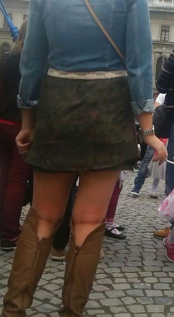 22P Spy sexy skirt teens romanian