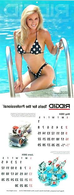 25P Vintage Ridgid Calendar Girls