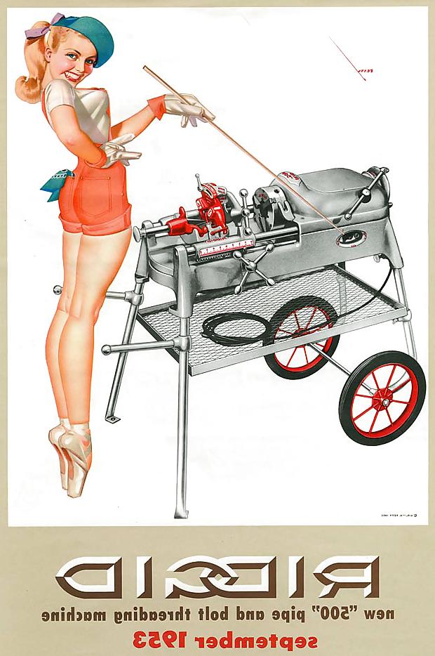 25P Vintage Ridgid Calendar Girls