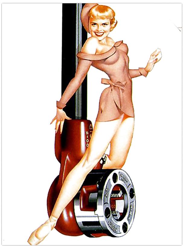 25P Vintage Ridgid Calendar Girls