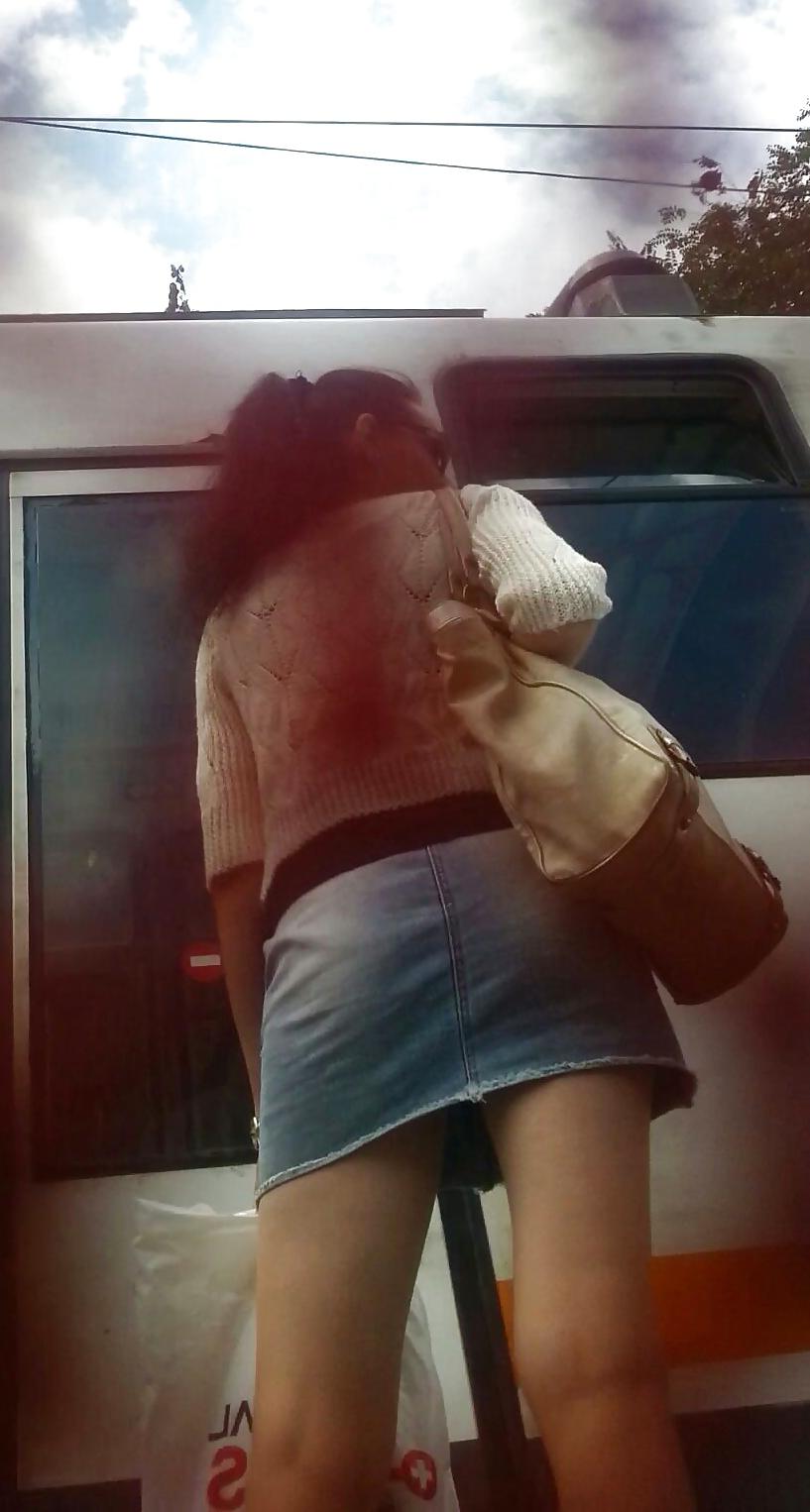 4P Spy sexy mature skirt and feet romanian -