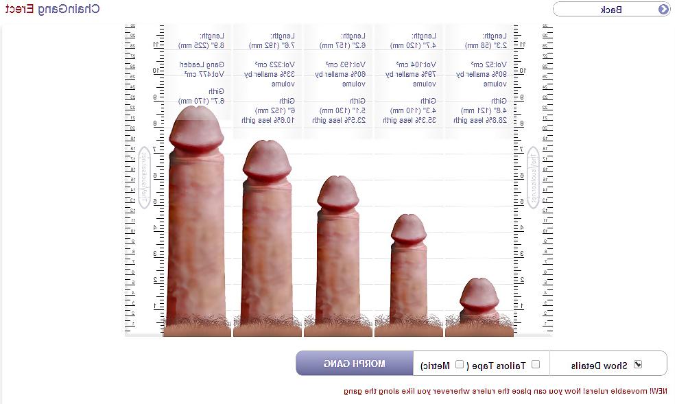 6P Penis size comparrison
