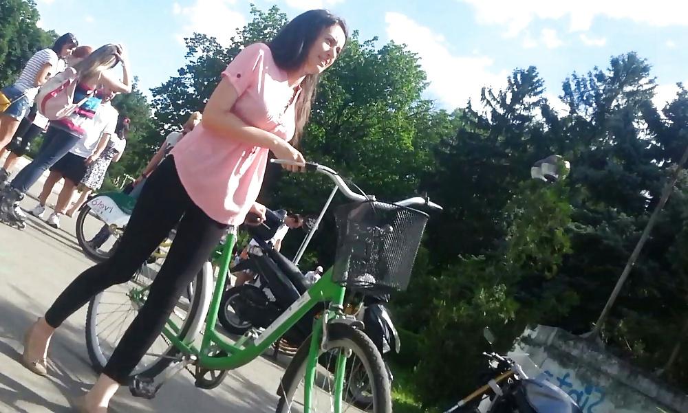 25P Spy girls on bicycles romanian