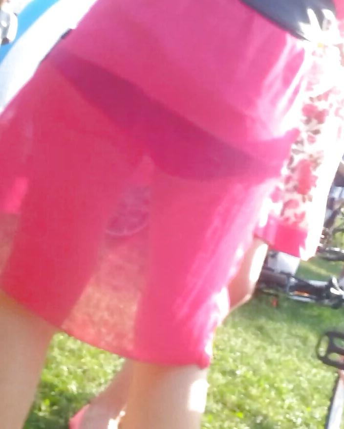 6P Spy transparent skirt romanian