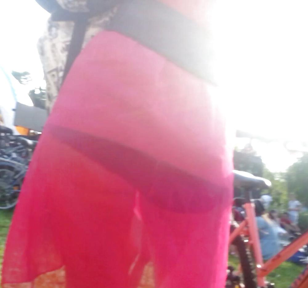6P Spy transparent skirt romanian