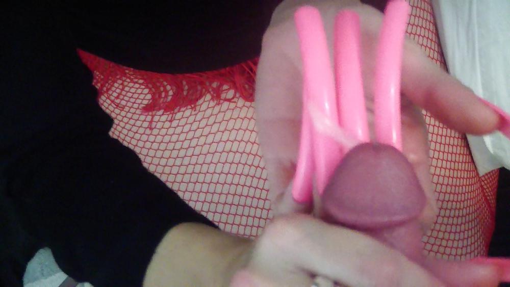 23P Long sexy red Nails