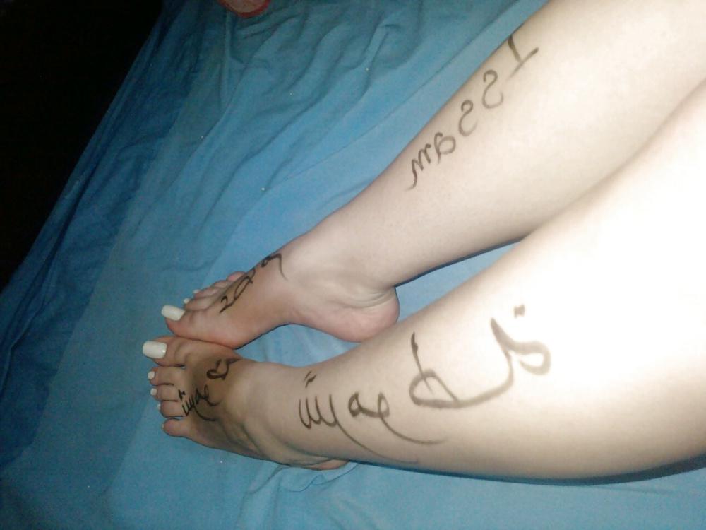 9P My Slut Wife's Feet Your Hot Notepad
