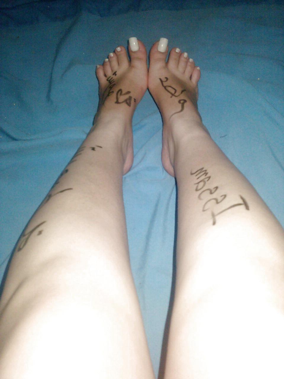 9P My Slut Wife's Feet Your Hot Notepad