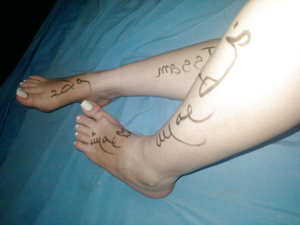 9P My Slut Wife's Feet Your Hot Notepad