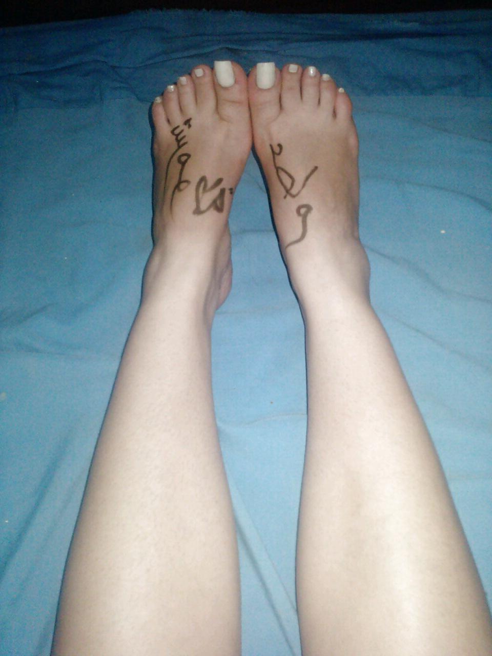 9P My Slut Wife's Feet Your Hot Notepad