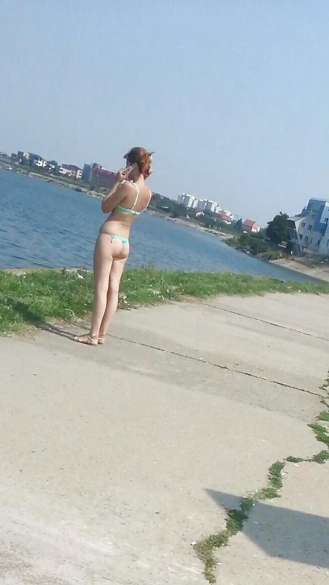 9P Spy old + young in beach romanian