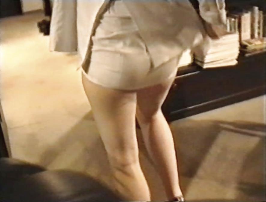 12P SAG - Long Legged Babe White Tight Skirt 05