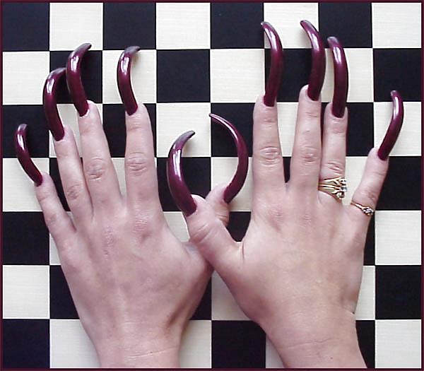 25P Long Fingernails