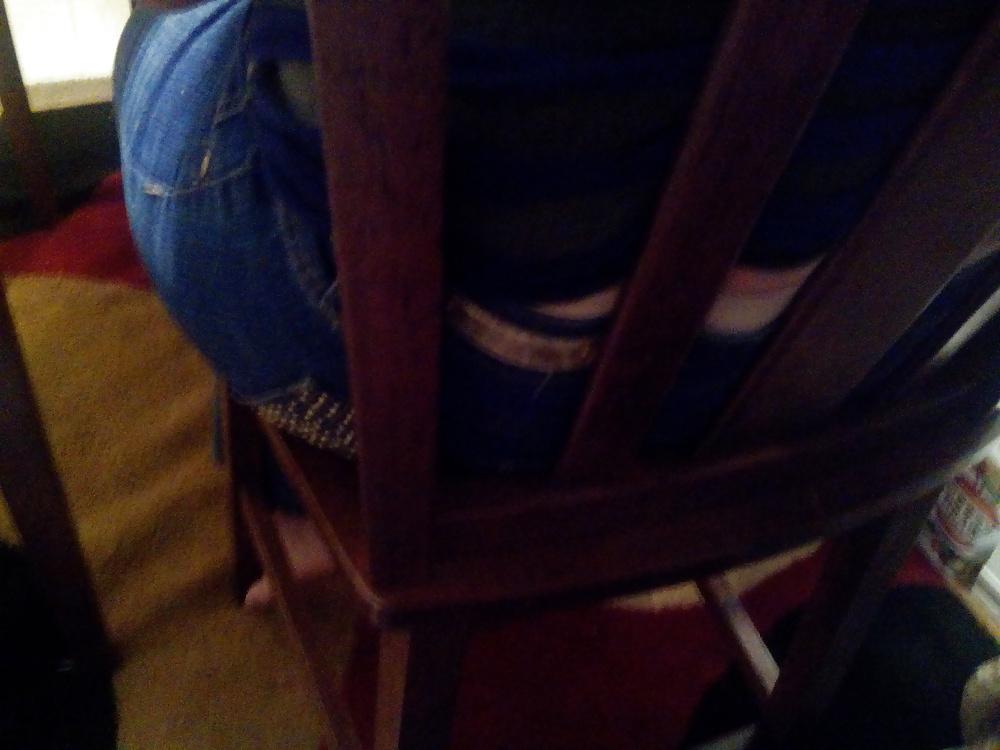 20P Down blouse & Tight Jeans 