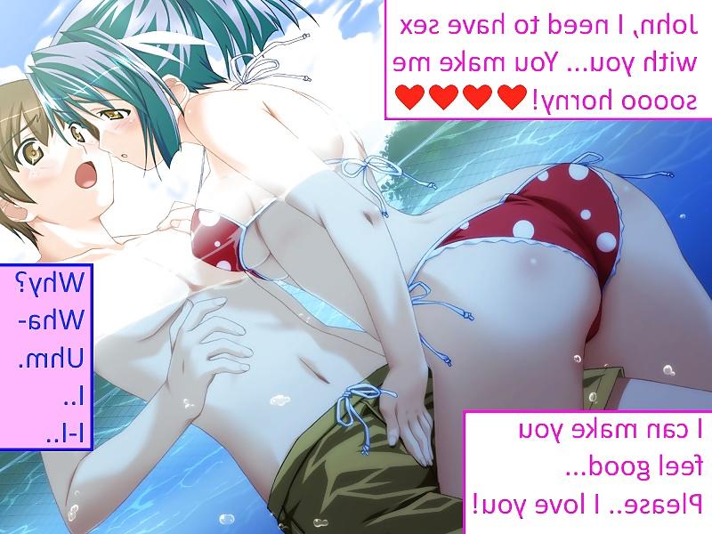 10P Hentai-Bildunterschriften: Spaß am Pool! (Im Grunde genommen Strandspaß 2)