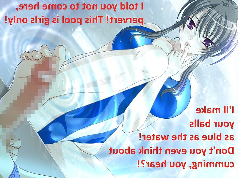 10P Hentai-Bildunterschriften: Spaß am Pool! (Im Grunde genommen Strandspaß 2)