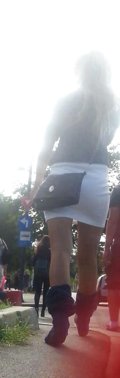12P Spy hot blonde teens skirt romanian