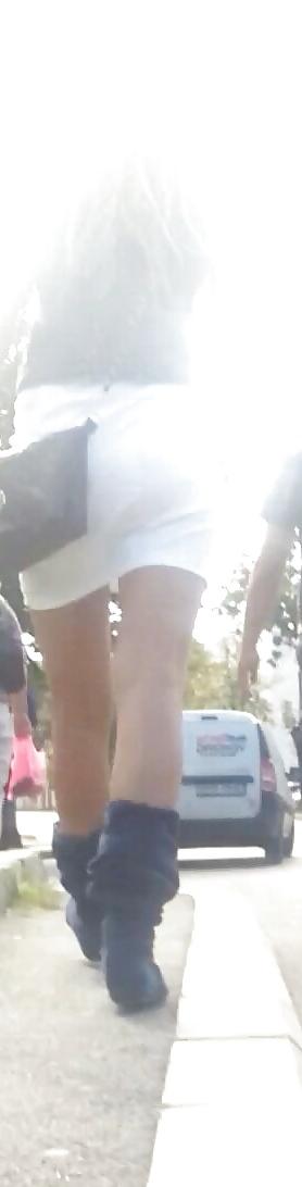 12P Spy hot blonde teens skirt romanian