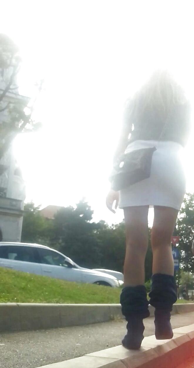 12P Spy hot blonde teens skirt romanian
