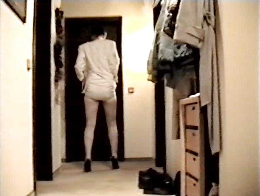 12P SAG - Long Legged Babe White Tight Skirt 04
