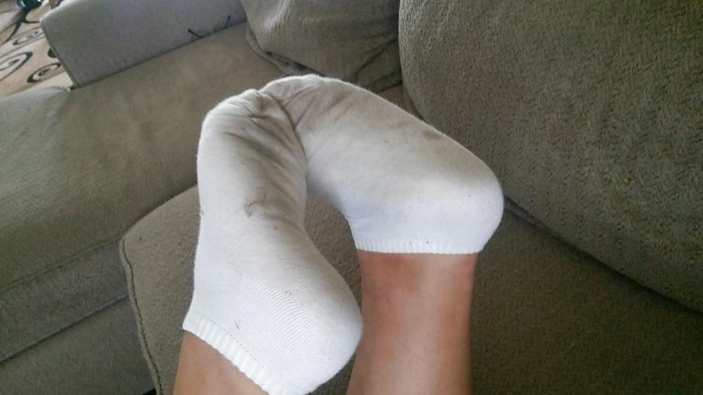23P Latina friend stinky socks and pussy