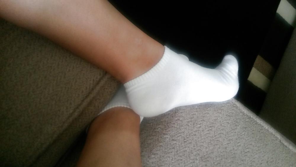 23P Latina friend stinky socks and pussy