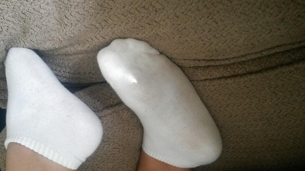 23P Latina friend stinky socks and pussy