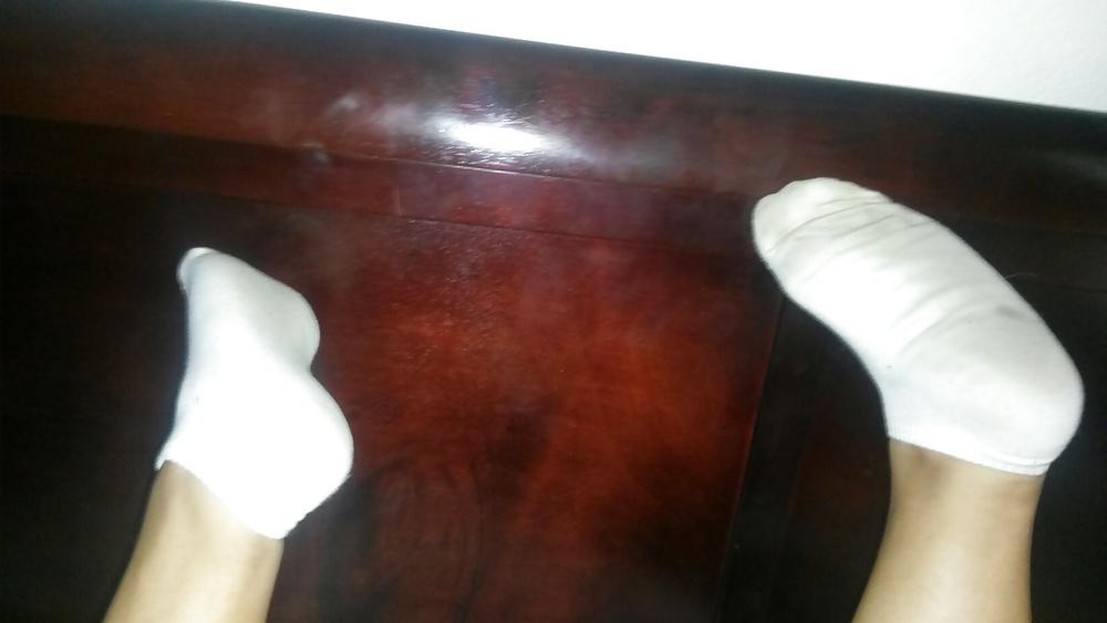 23P Latina friend stinky socks and pussy