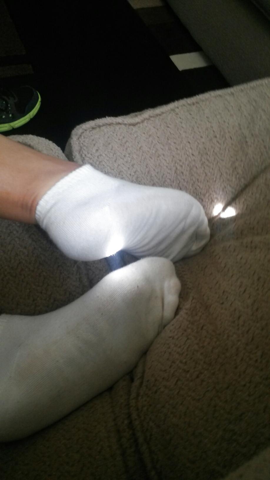 23P Latina friend stinky socks and pussy