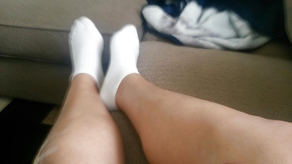 23P Latina friend stinky socks and pussy