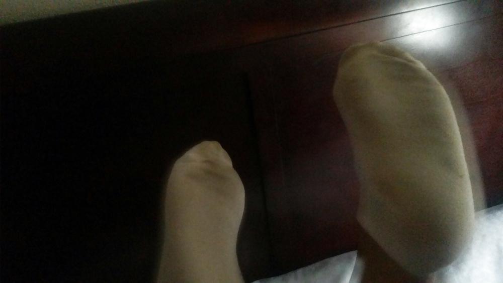 23P Latina friend stinky socks and pussy