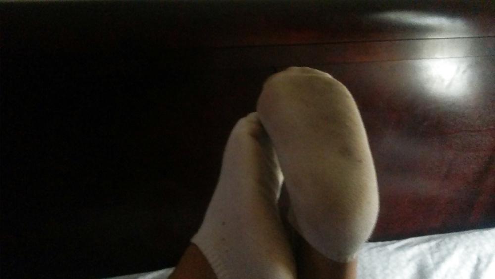 23P Latina friend stinky socks and pussy
