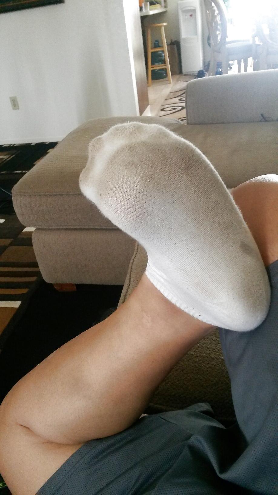 23P Latina friend stinky socks and pussy