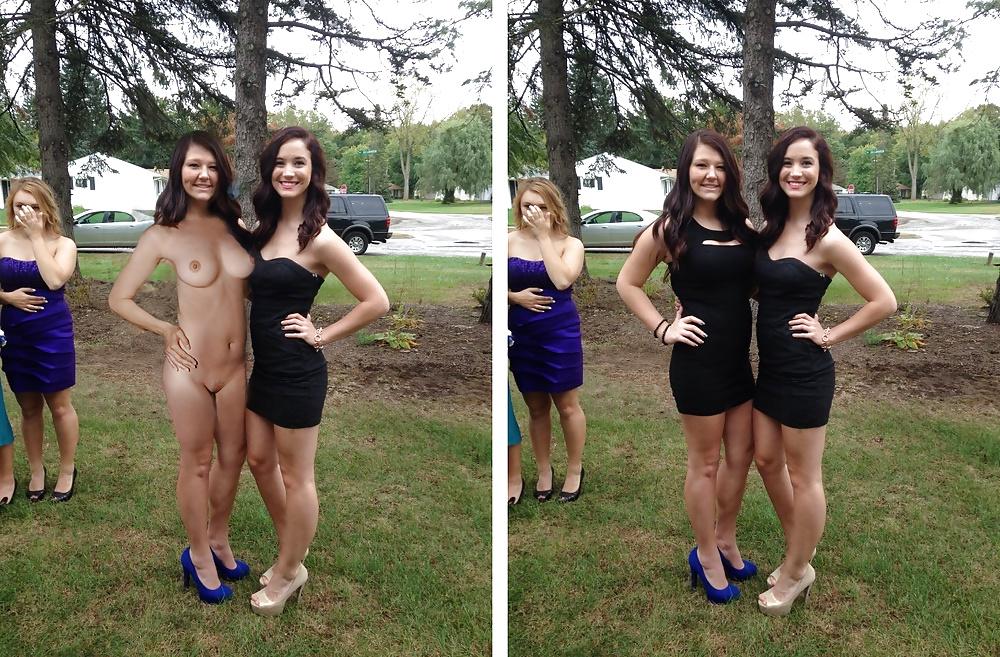 19P Funny fakes dressed undressed.