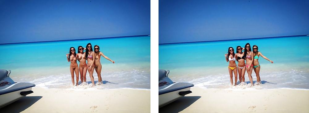 19P Funny fakes dressed undressed.