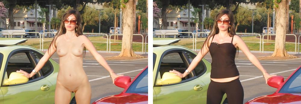 19P Funny fakes dressed undressed.