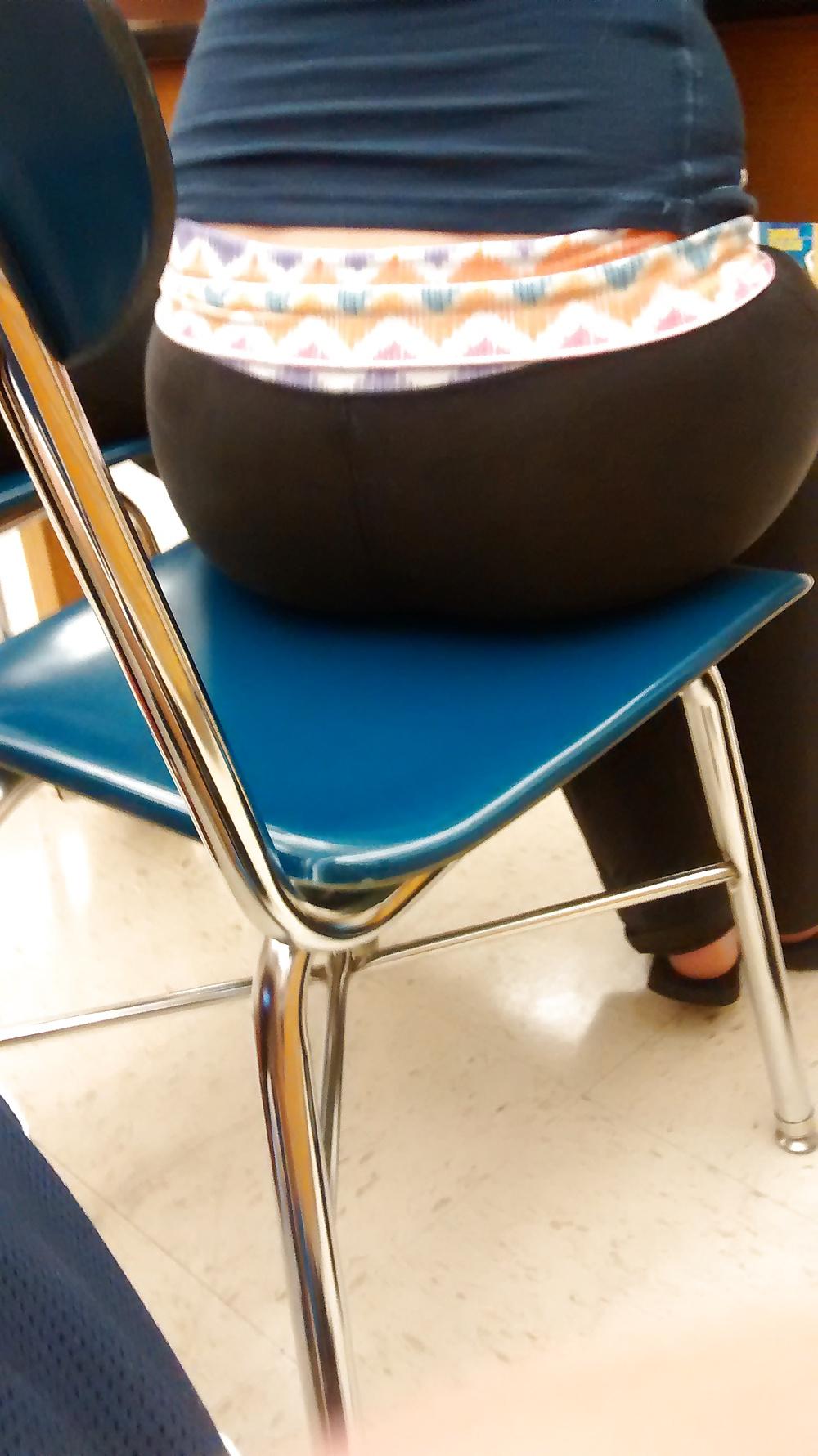 9P High school ass in class